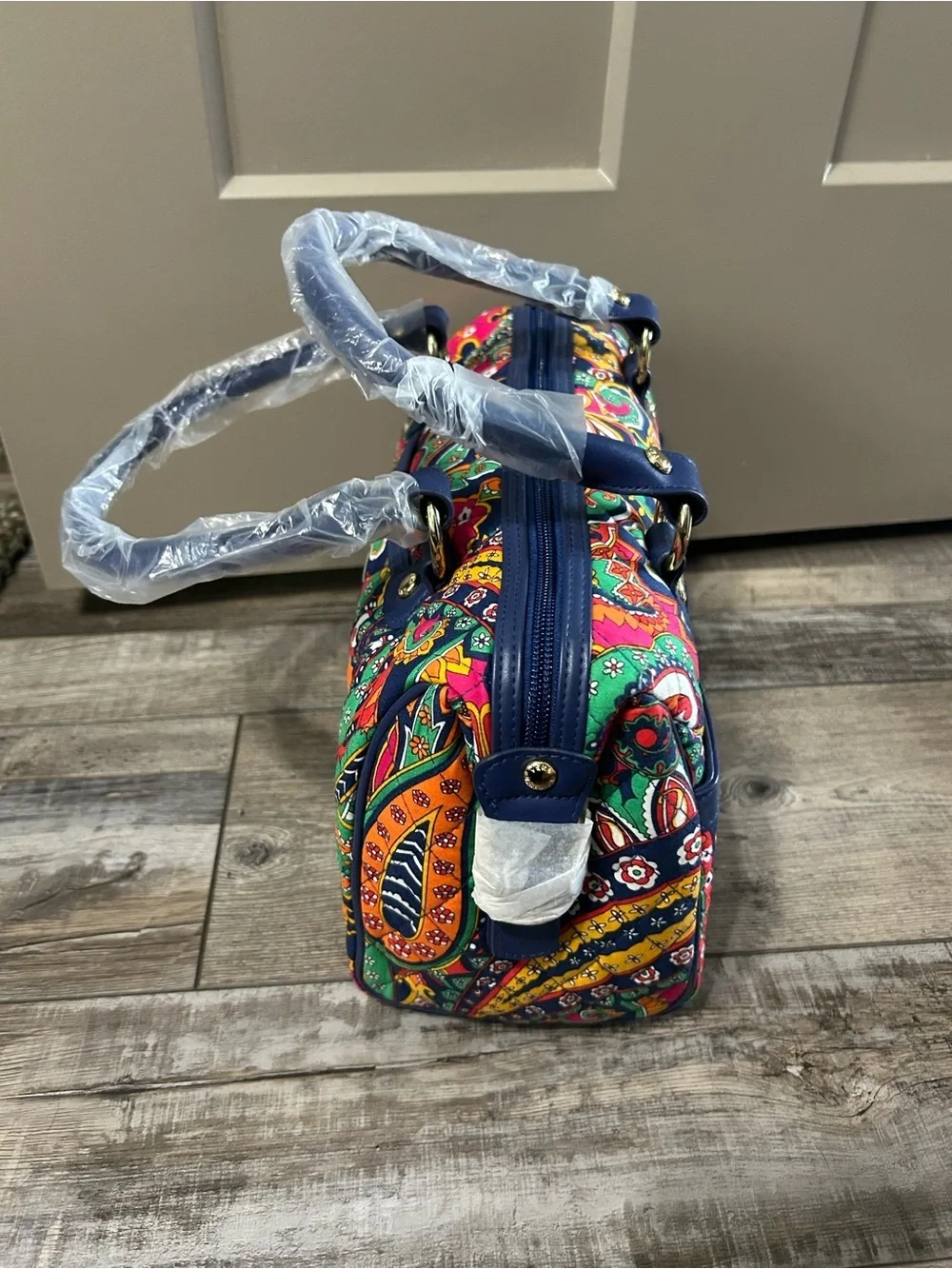 Vera Bradley Venetian Paisley dome satchel handbag Mini Loft Duffel